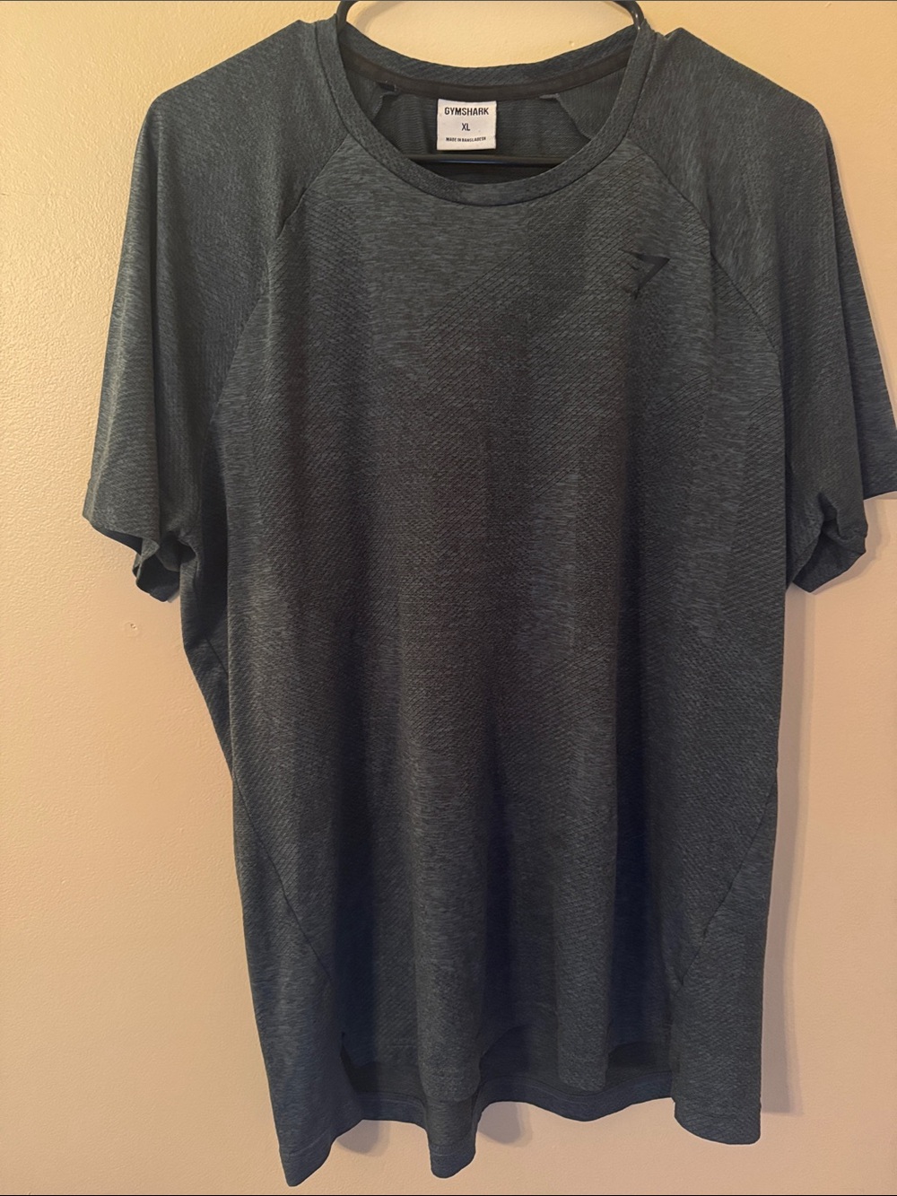 Gymshark Men's Heather Charcoal Short Sleeve Performance Tee
